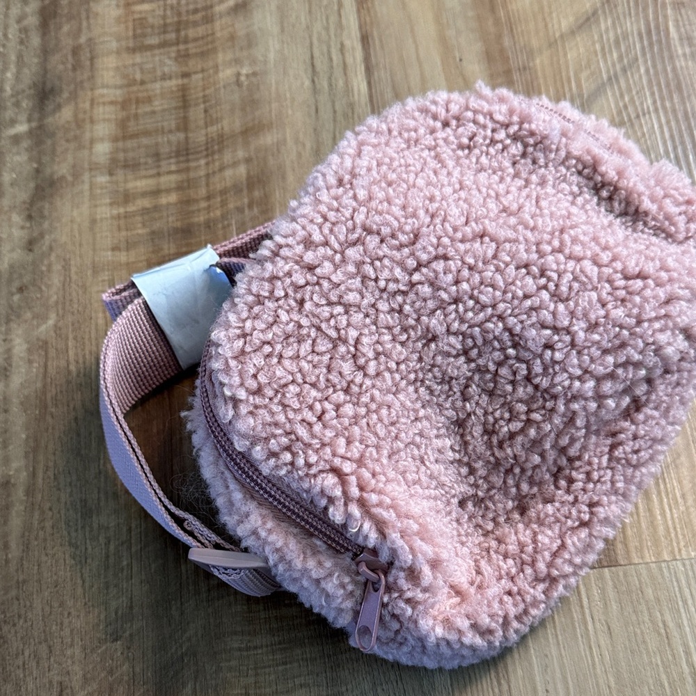 Pink Sherpa Fanny Pack